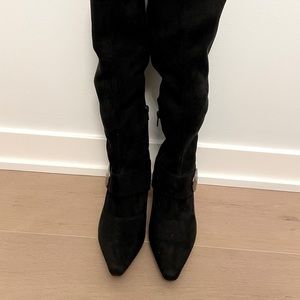 BCBGirls Microsuede Black Boots